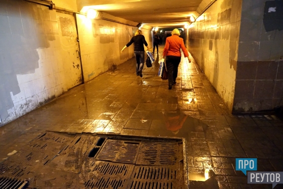 Железнодорожники открестились от «мокрого дела». Злополучный подземный переход под станцией Реутово поставил под угрозу здоровье пассажиров. ПроРеутов